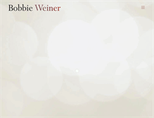 Tablet Screenshot of bobbieweiner.com